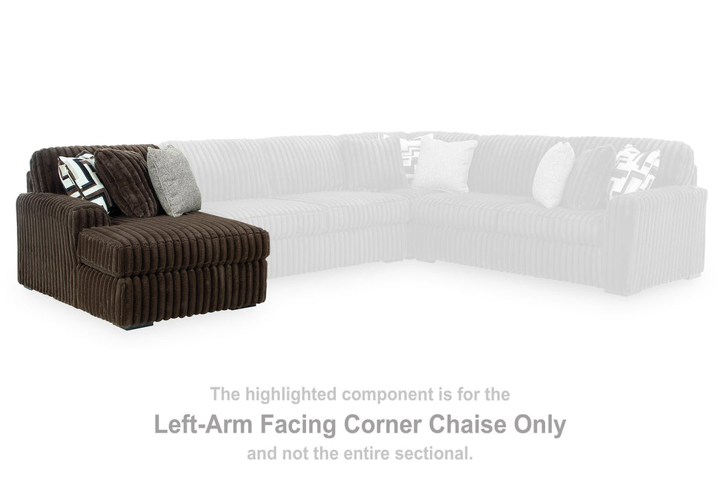 Midnight-Madness Sectional with Chaise - MI Hometown Furnishings (MI)*