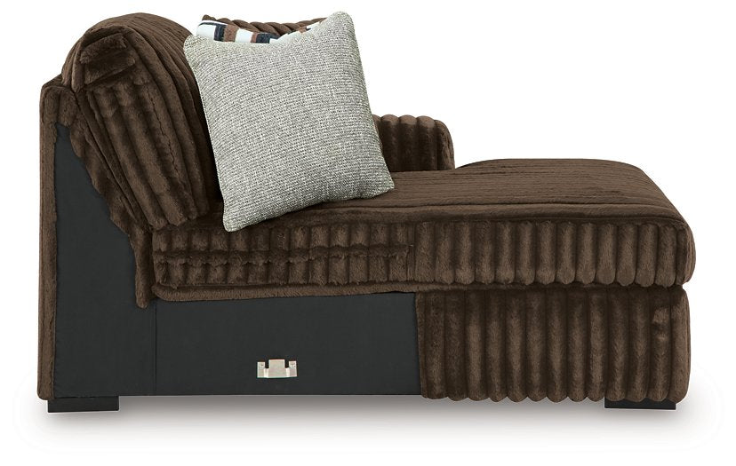 Midnight-Madness Sectional with Chaise - MI Hometown Furnishings (MI)*