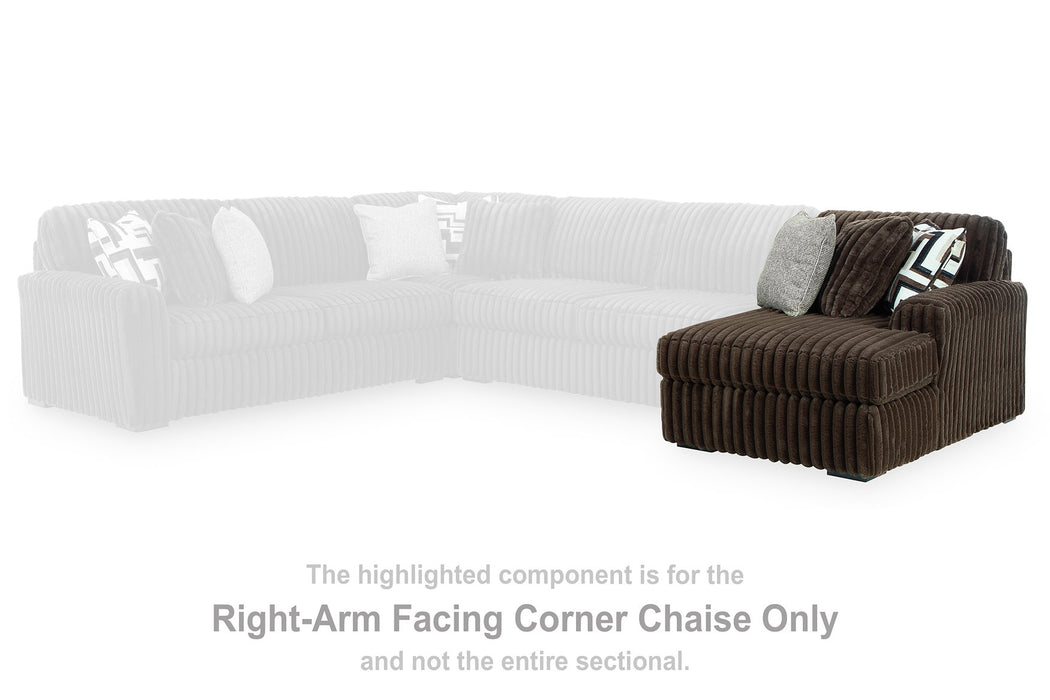 Midnight-Madness Sectional with Chaise - MI Hometown Furnishings (MI)*