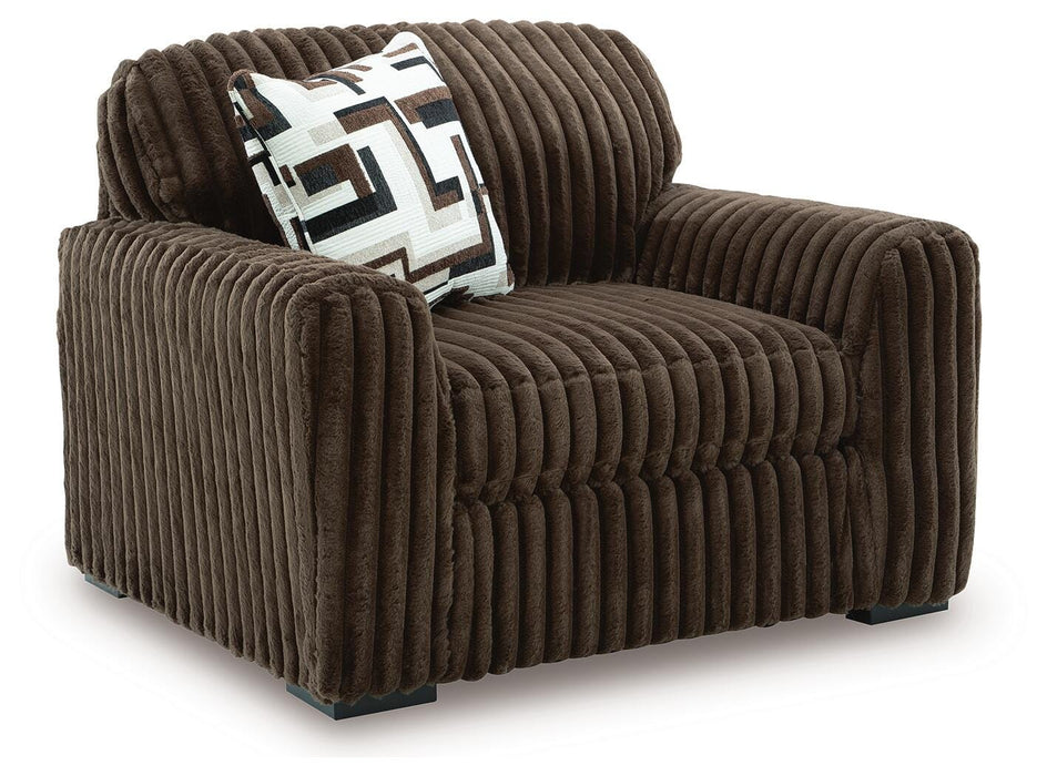 Midnight-Madness Oversized Chair - MI Hometown Furnishings (MI)*