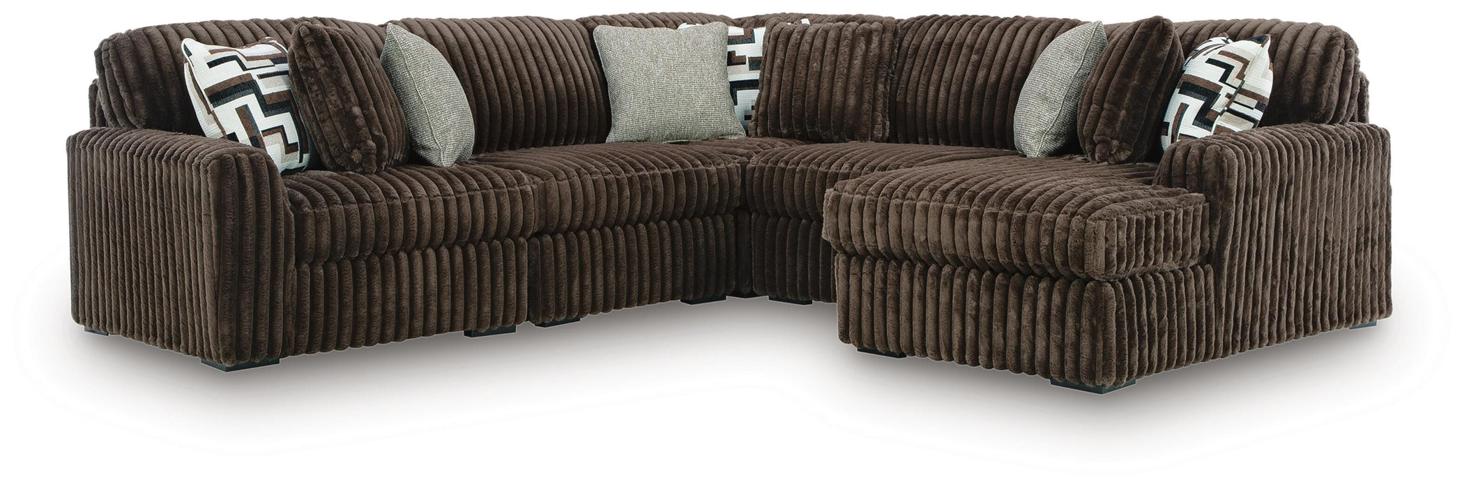 Midnight-Madness Sectional with Chaise - MI Hometown Furnishings (MI)*