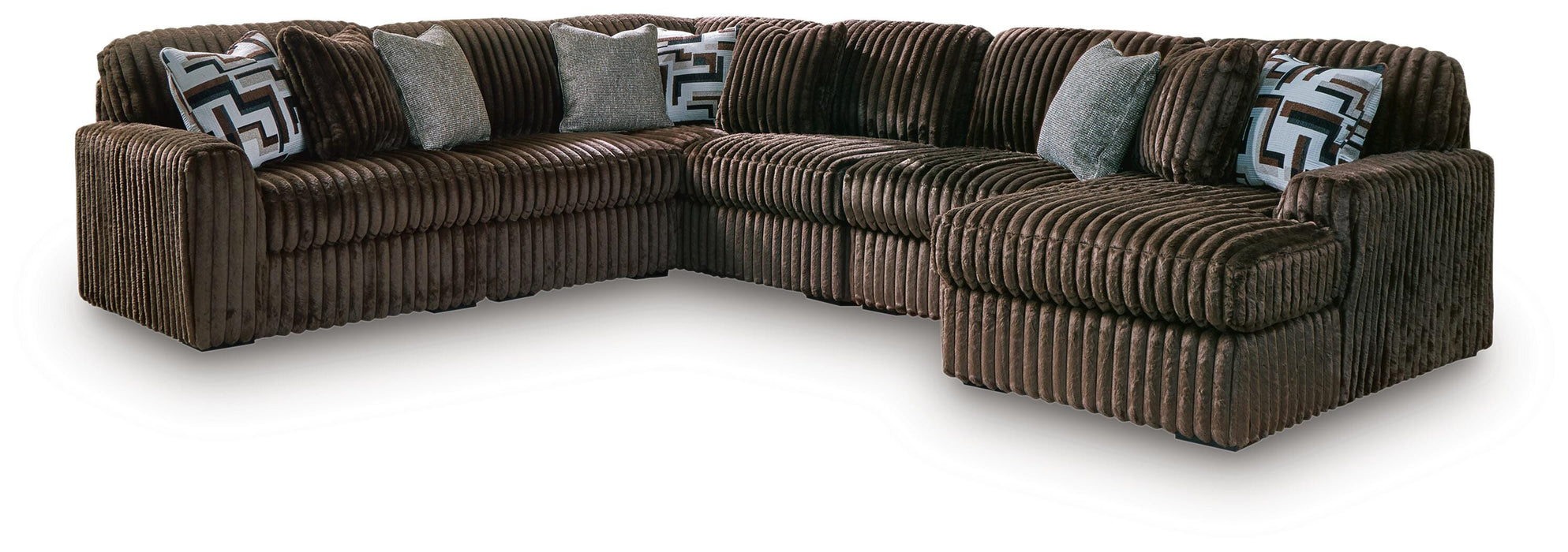 Midnight-Madness Sectional with Chaise - MI Hometown Furnishings (MI)*