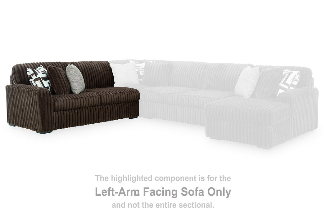 Midnight-Madness Sectional with Chaise - MI Hometown Furnishings (MI)*