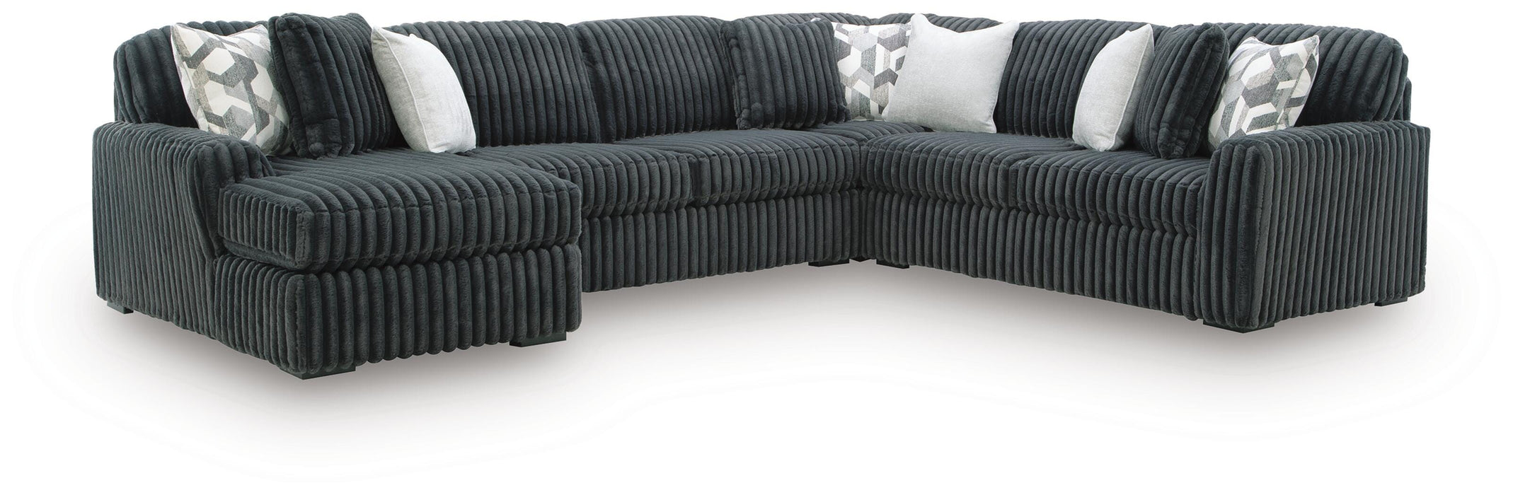Midnight-Madness Sectional with Chaise - MI Hometown Furnishings (MI)*