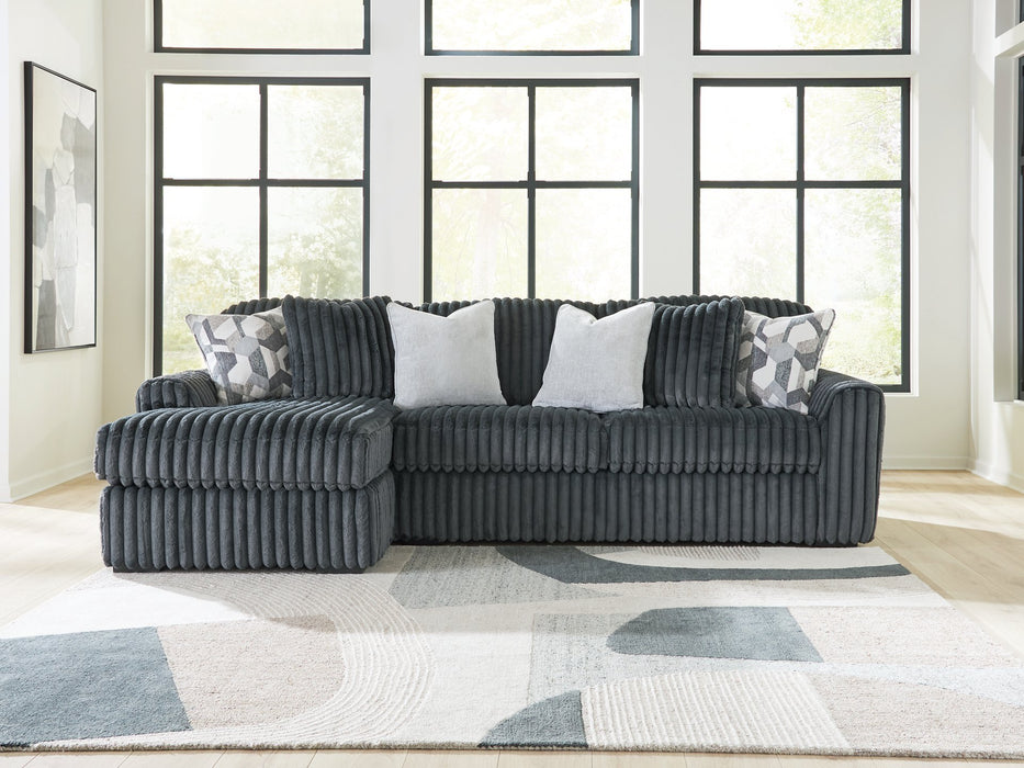 Midnight-Madness Sectional Sofa with Chaise - MI Hometown Furnishings (MI)*