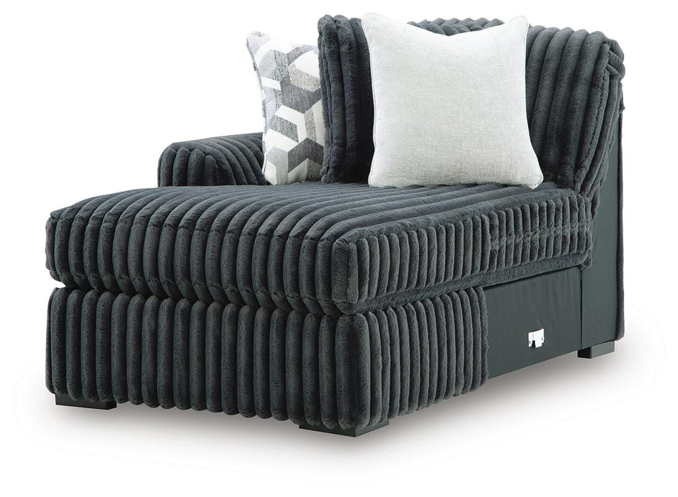 Midnight-Madness Sectional with Chaise - MI Hometown Furnishings (MI)*