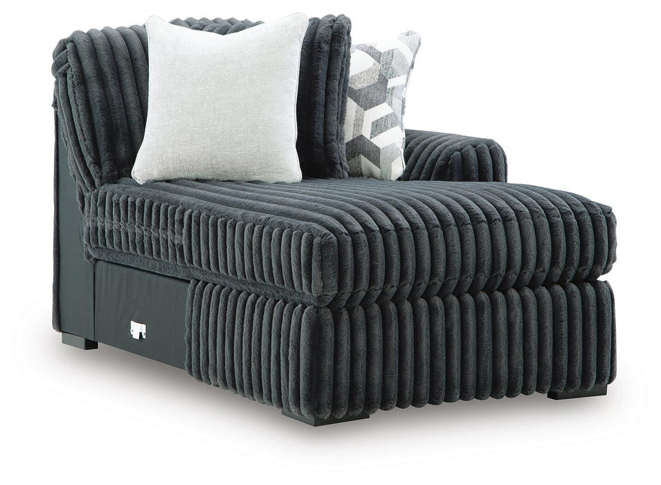Midnight-Madness Sectional with Chaise - MI Hometown Furnishings (MI)*