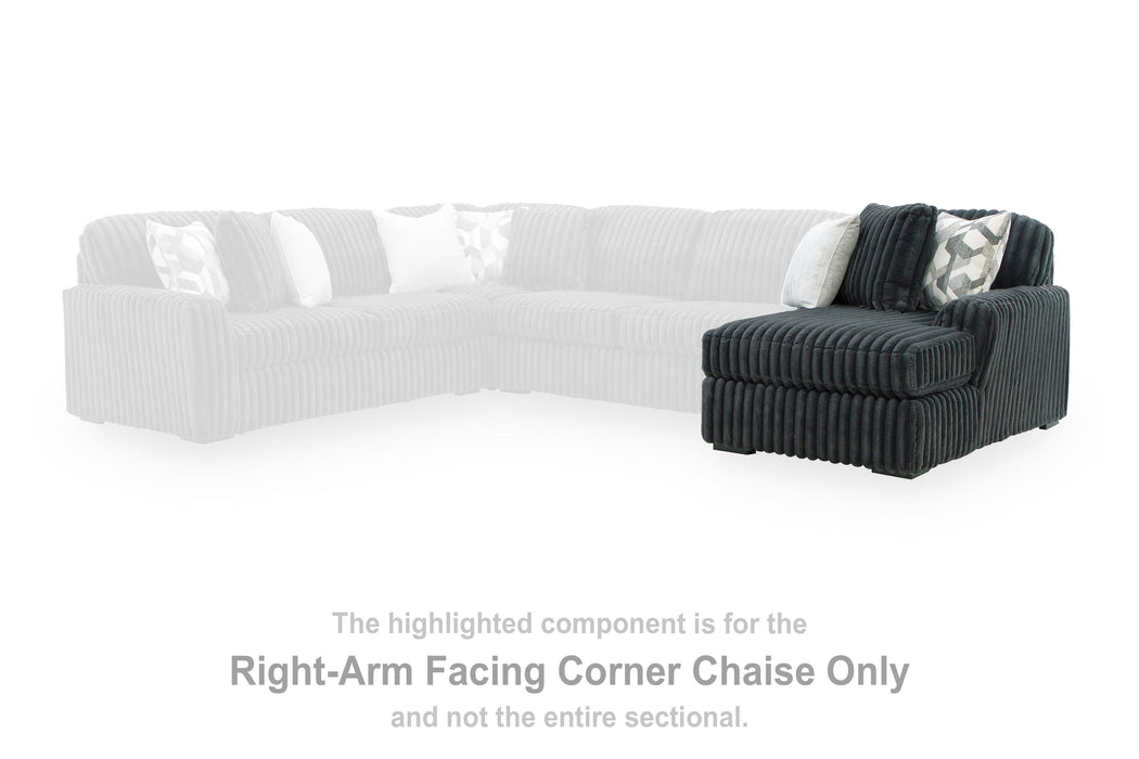 Midnight-Madness Sectional with Chaise - MI Hometown Furnishings (MI)*