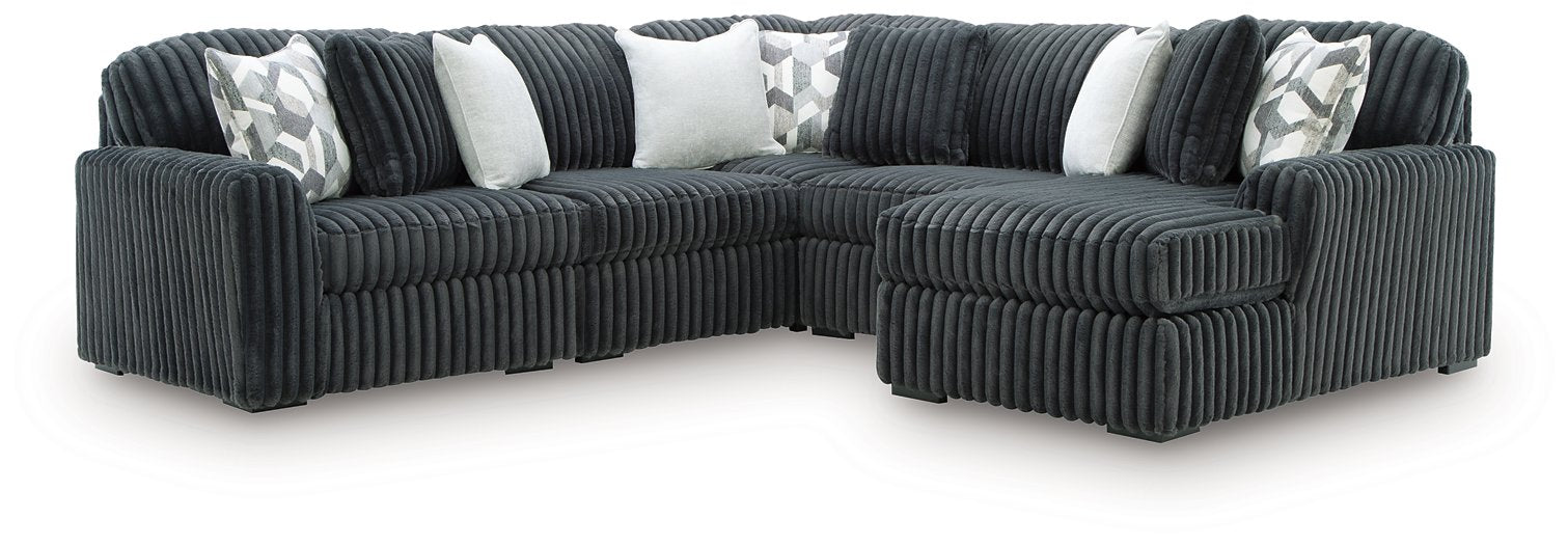 Midnight-Madness Sectional with Chaise - MI Hometown Furnishings (MI)*