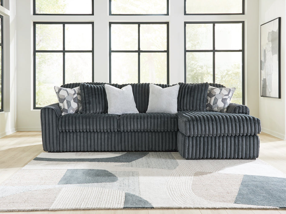 Midnight-Madness Sectional Sofa with Chaise - MI Hometown Furnishings (MI)*
