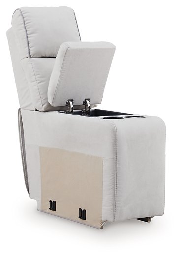 Social Pointe Reclining Sectional with Storage Consoles - MI Hometown Furnishings (MI)*