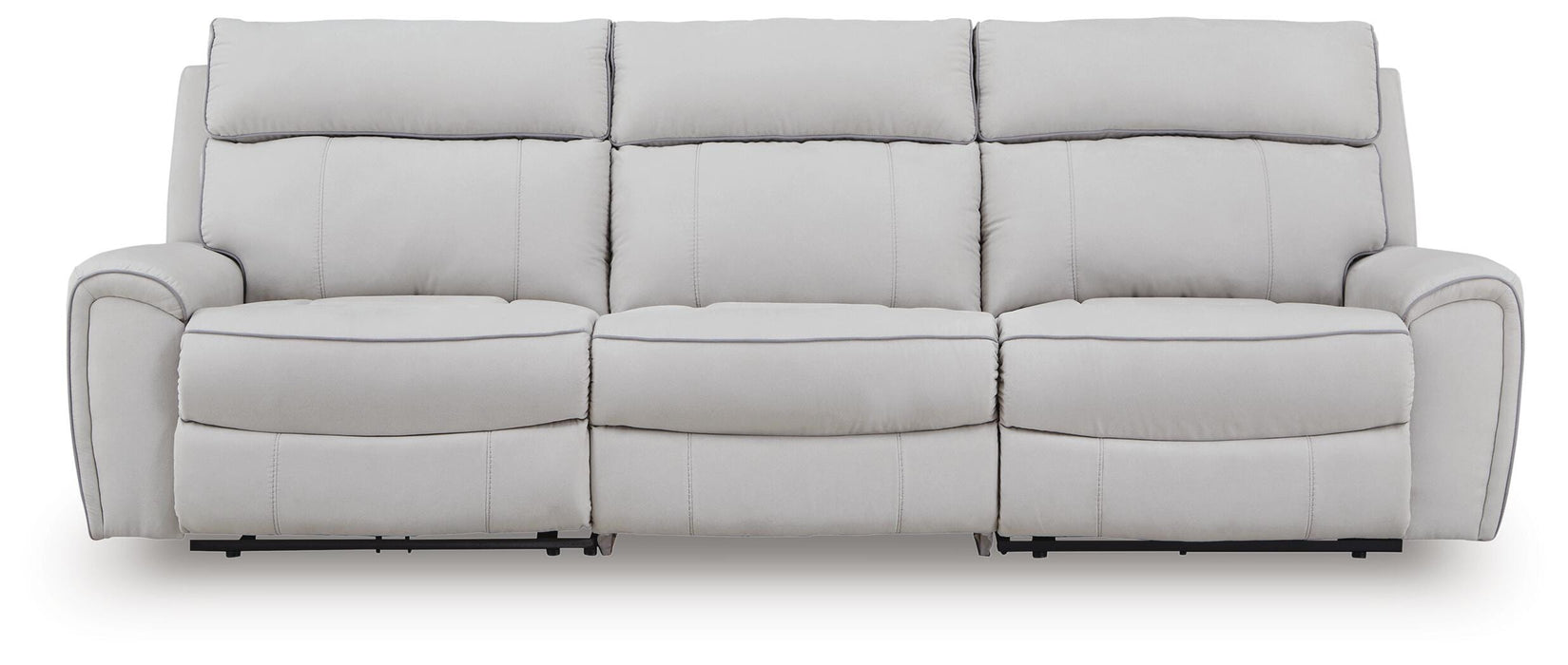 Social Pointe Power Reclining Sectional - MI Hometown Furnishings (MI)*