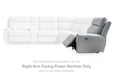 Social Pointe Reclining Sectional with Storage Consoles - MI Hometown Furnishings (MI)*