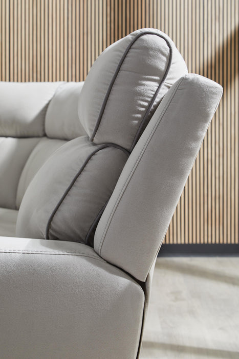 Social Pointe Power Reclining Sectional - MI Hometown Furnishings (MI)*