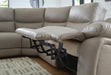 Narwhal Place Reclining Sectional with Storage Console - MI Hometown Furnishings (MI)*