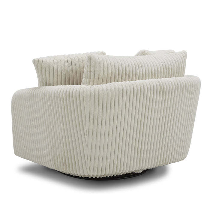 Parker Living Boomer Large Swivel Chair with 2 Toss Pillows Two Pack