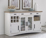 Parker House Americana Modern Dining 66 Inch Buffet Server with Quartz Insert