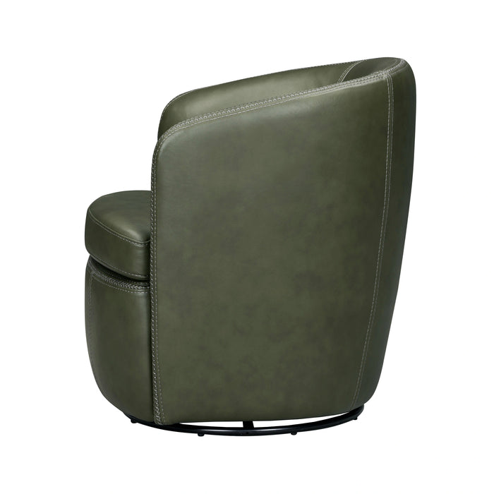 Parker Living Barolo 100% Italian Leather Swivel Club Chair