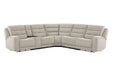 Parker Living Felix - Mari Fawn 6 Piece Zero Gravity Power Reclining Sectional with Beverage Cooler Console