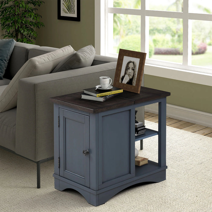 Parker House Americana Modern Cocktail Table with 2 Chairside Tables