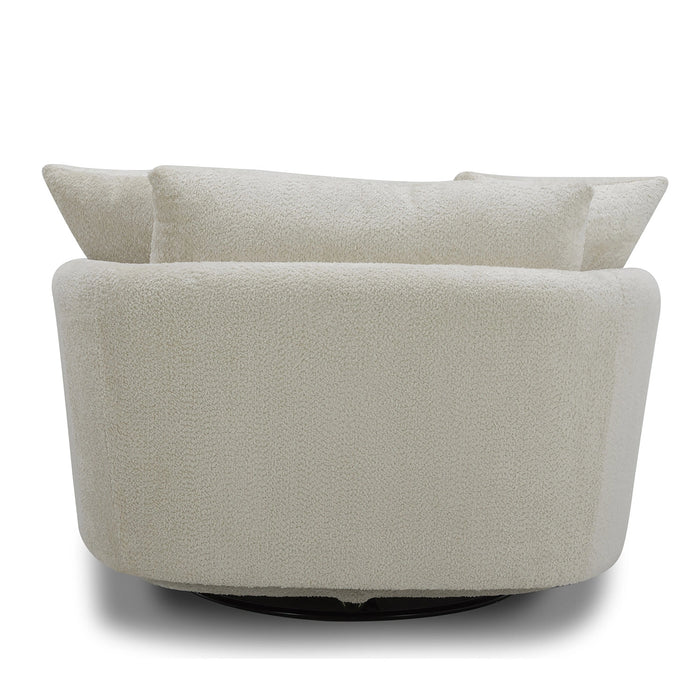 Parker Living Boomer Large Swivel Chair with 2 Toss Pillows Two Pack