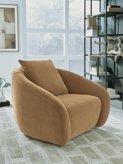 Yahya Swivel Accent Chair - MI Hometown Furnishings (MI)*