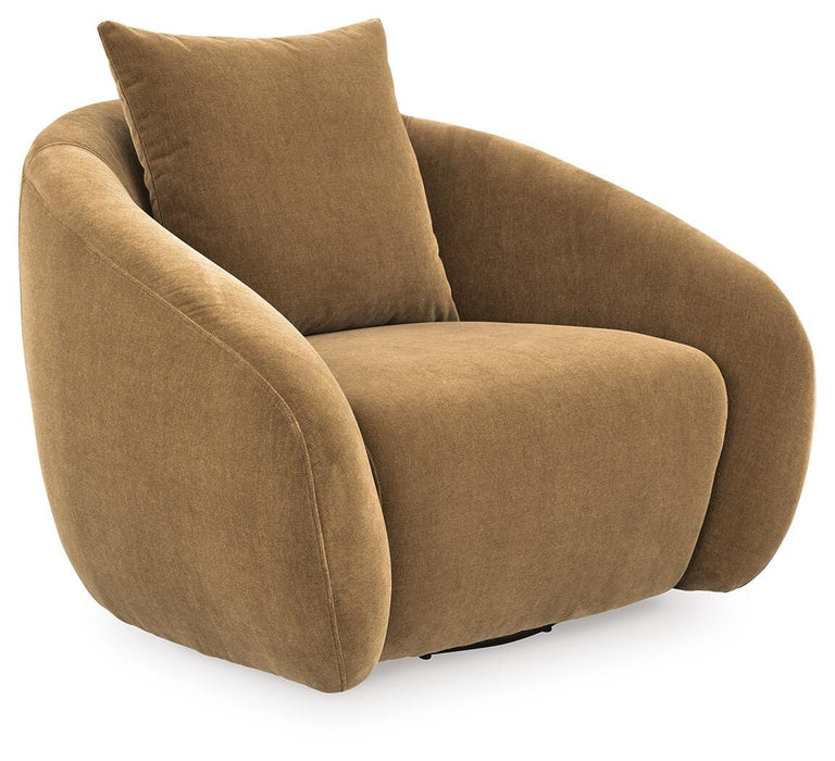 Yahya Swivel Accent Chair - MI Hometown Furnishings (MI)*