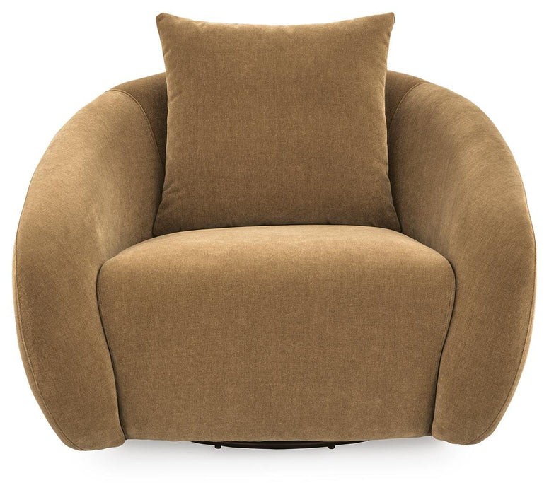 Yahya Swivel Accent Chair - MI Hometown Furnishings (MI)*