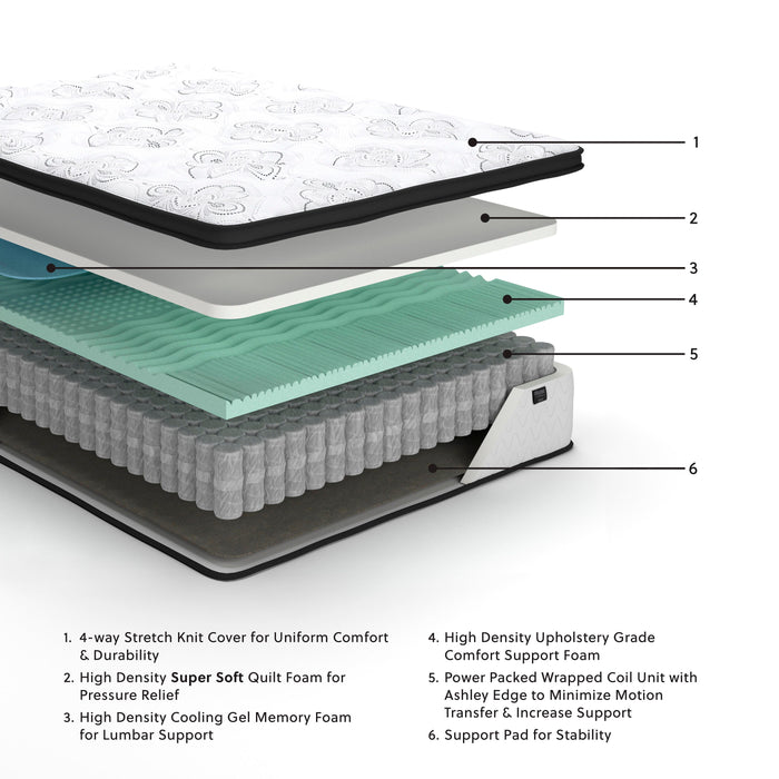 Chime 12 Inch Hybrid Mattress in a Box - MI Hometown Furnishings (MI)*