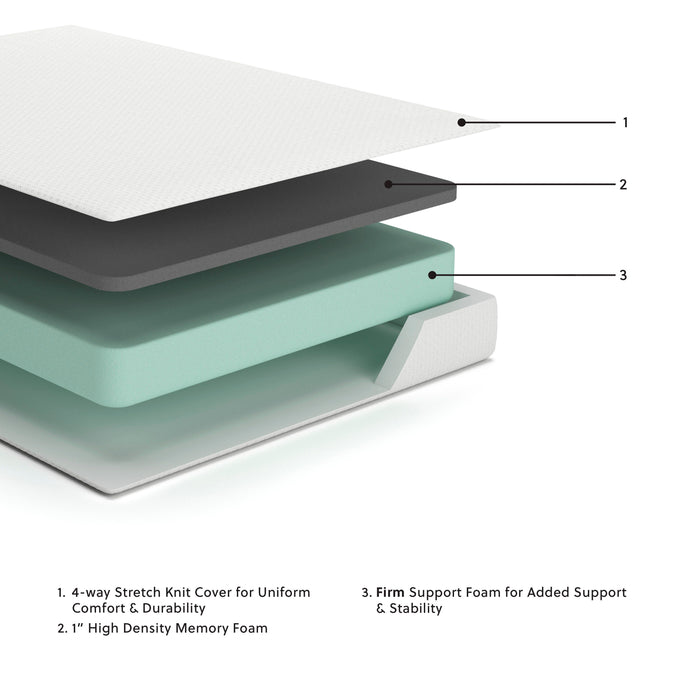 Chime 8 Inch Memory Foam Mattress in a Box - MI Hometown Furnishings (MI)*