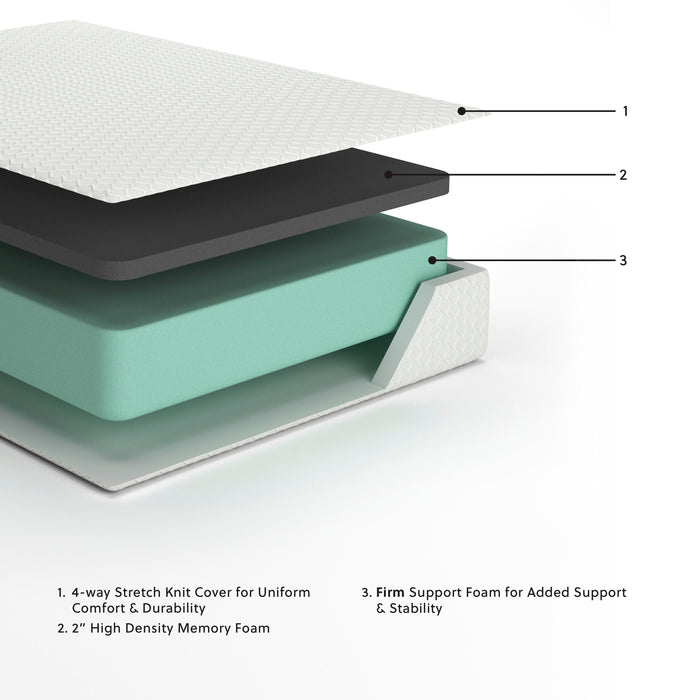 Chime 12 Inch Memory Foam Mattress in a Box - MI Hometown Furnishings (MI)*