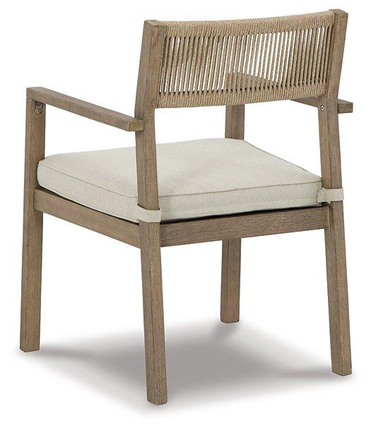 Aria Plains Arm Chair with Cushion (Set of 2)