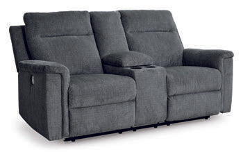 Barnsana Power Reclining Loveseat with Console