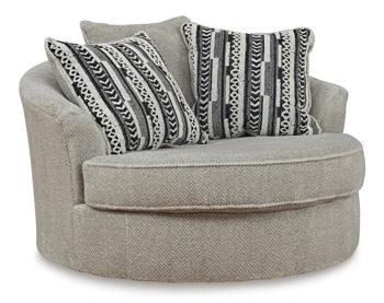 Calnita Oversized Swivel Accent Chair - MI Hometown Furnishings (MI)*