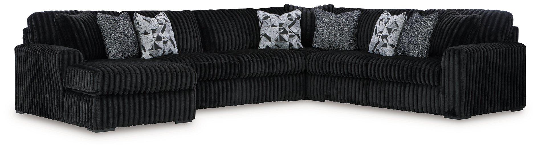 Midnight-Madness Sectional with Chaise - MI Hometown Furnishings (MI)*