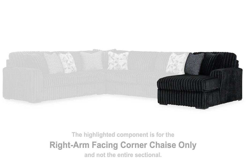 Midnight-Madness Sectional with Chaise - MI Hometown Furnishings (MI)*