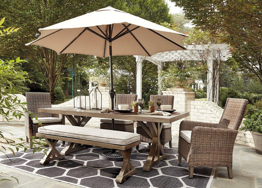 Beachcroft Outdoor Dining Table - MI Hometown Furnishings (MI)*