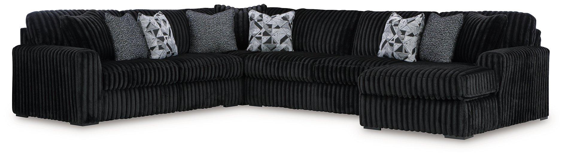 Midnight-Madness Sectional with Chaise - MI Hometown Furnishings (MI)*