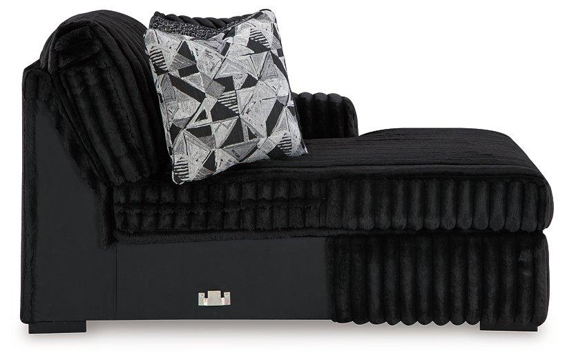 Midnight-Madness Sectional with Chaise - MI Hometown Furnishings (MI)*