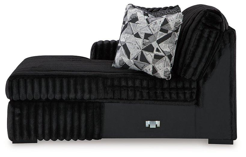Midnight-Madness Sectional with Chaise - MI Hometown Furnishings (MI)*