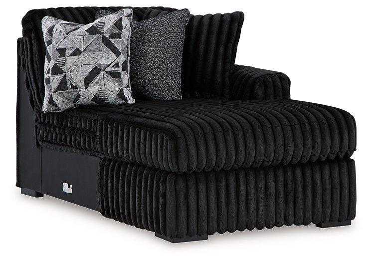Midnight-Madness Sectional with Chaise - MI Hometown Furnishings (MI)*