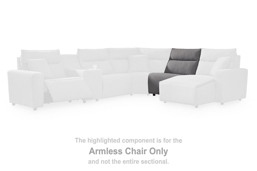 Modmax II Power Reclining Sectional with Audio Consoles - MI Hometown Furnishings (MI)*