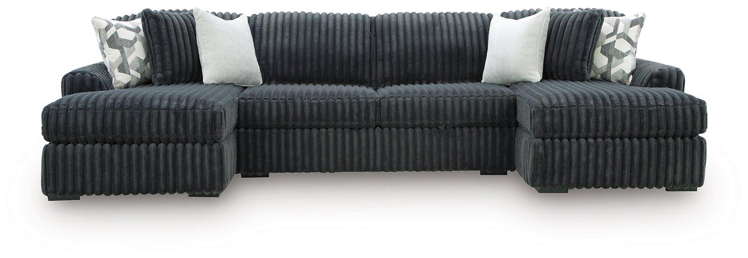 Midnight-Madness Sectional with Chaise - MI Hometown Furnishings (MI)*