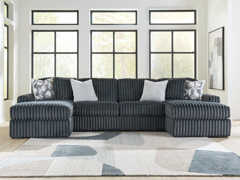 Midnight-Madness Sectional with Chaise - MI Hometown Furnishings (MI)*