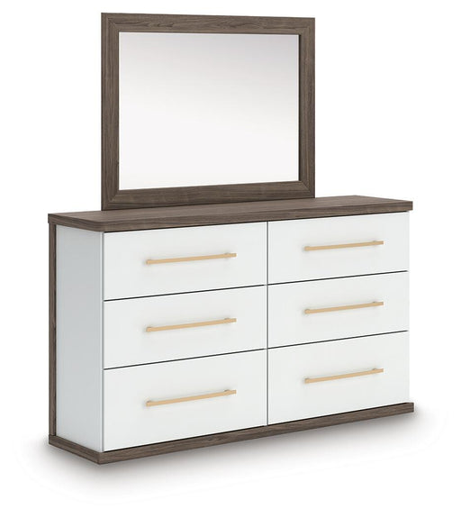 Kendanport Dresser and Mirror - MI Hometown Furnishings (MI)*