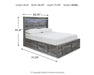 Baystorm Storage Bed - MI Hometown Furnishings (MI)*
