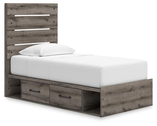 Graystorm Bed with Storage - MI Hometown Furnishings (MI)*