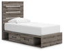 Graystorm Bed with Storage - MI Hometown Furnishings (MI)*