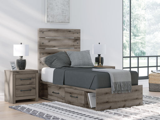 Graystorm Bed with Storage - MI Hometown Furnishings (MI)*