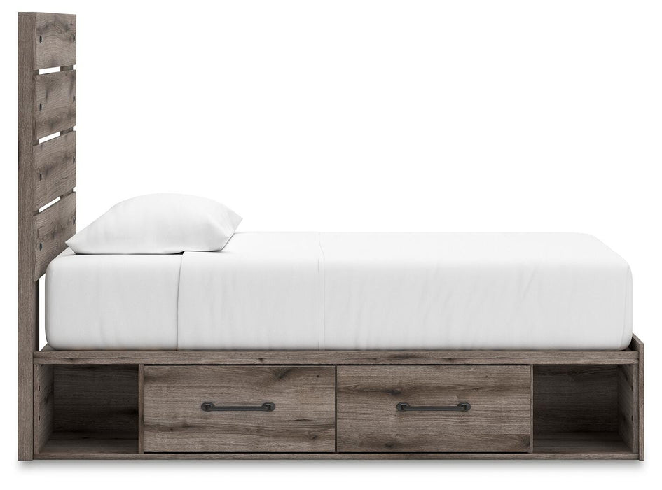 Graystorm Bed with Storage - MI Hometown Furnishings (MI)*